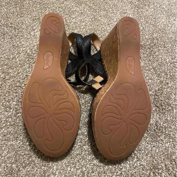 Boc wedge sandals Leather platform heel - Picture 14 of 16